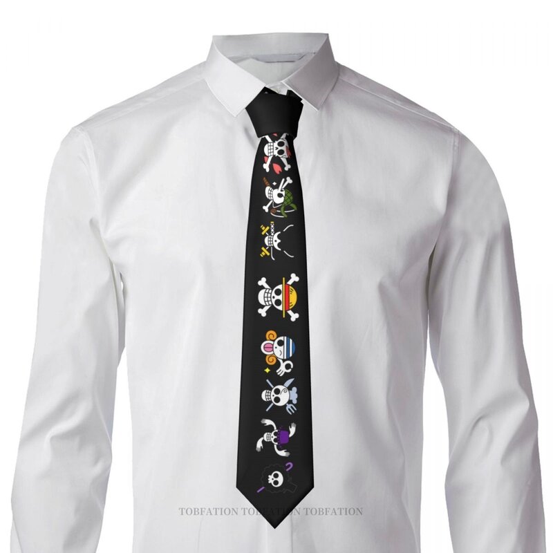 الجمجمة شعار قطعة واحدة الرجال الكلاسيكية المطبوعة البوليستر 8 سنتيمتر العرض ربطة العنق تأثيري إكسسوار حفلة