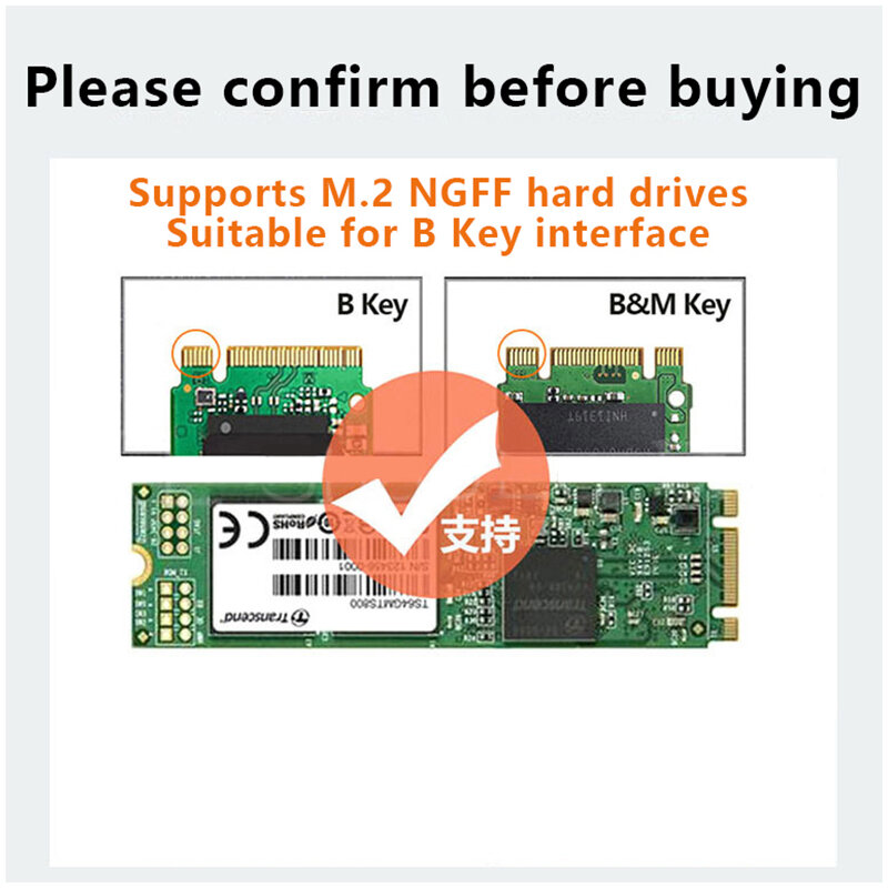 NGFF قرص صلب خارجي M.2 الحالة الصلبة 5GBPS SSD تبريد حافظة معدنية USB3.0 PC ل 2230/2242/2260/2280 قالب أقراص صلبة المحمول