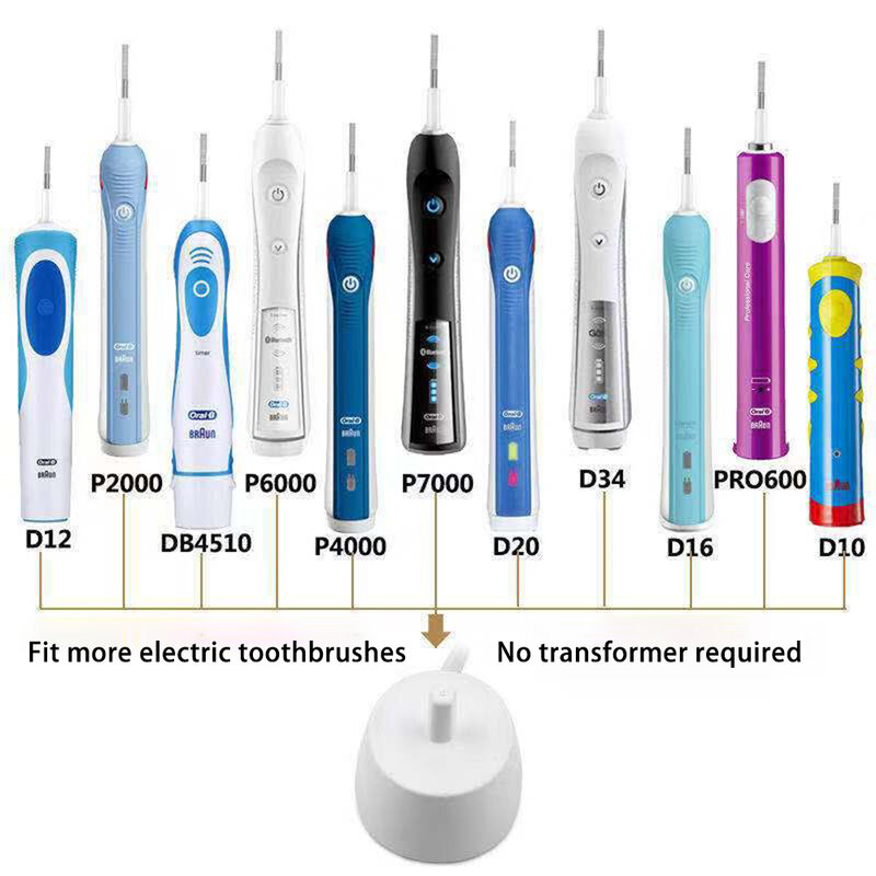 المحمولة الكهربائية فرشاة الأسنان شاحن الاتحاد الأوروبي التوصيل استبدال فرشاة الأسنان قاعدة شحن حامل حامل محول لسلسلة براون عن طريق الفم B