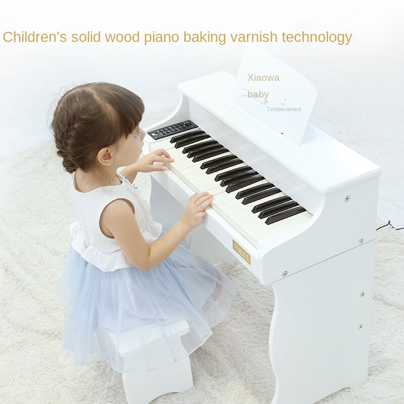 Yy Piano Children's Toy Children's Electric Piano Wooden Enlightenment Little Piano Pattern