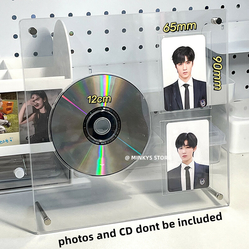 MINKYS جديد وصول Kawaii CD نوع 3 بوصة Kpop حامل صور بطاقة المعبود إطار صور القرطاسية
