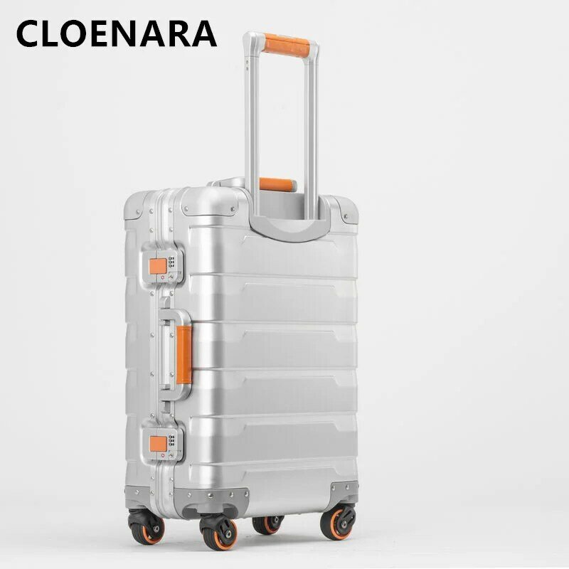 حقيبة جديدة للرجال من COLENARA مقاس 20 بوصة و24 بوصة مصنوعة من سبائك الألومنيوم والمغنسيوم بالكامل موديل 100% وهي حقيبة سفر محمولة للرجال