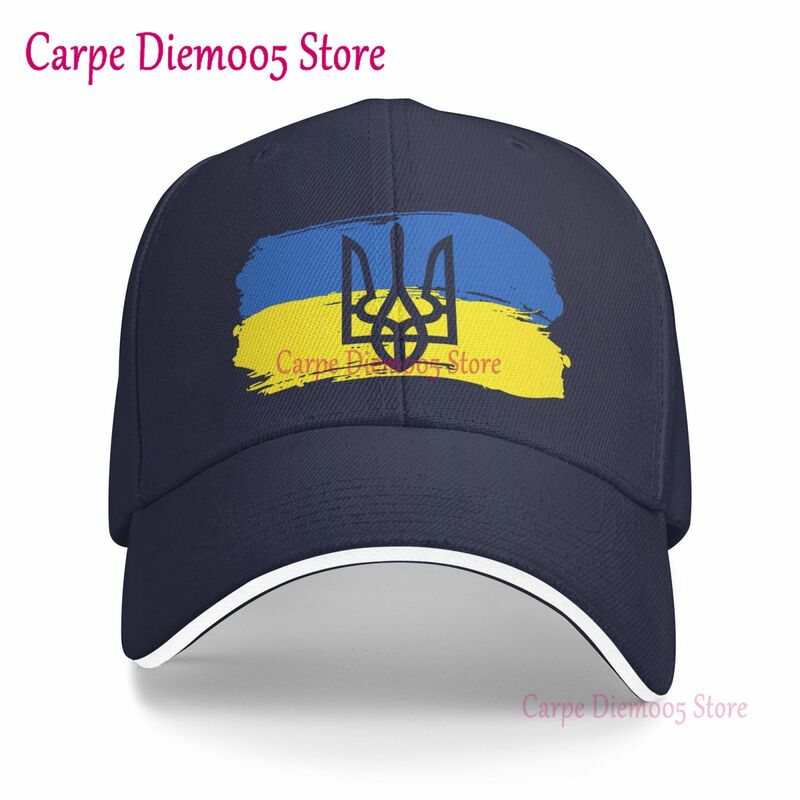 أوكرانيا العلم للجنسين القبعات موضة قبعة بيسبول قابل للتعديل للرجال والنساء