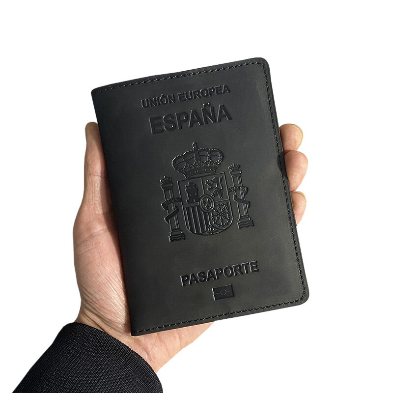 وثيقة السفر اسبانيا غطاء جواز السفر مجنون الحصان فوندا Pasaporte الأعمال للجنسين دائم الإسبانية