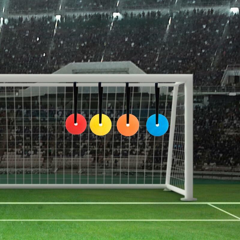 أقراص هدف كرة القدم مع أحزمة قابلة للتعديل ، أهداف رشاقة تفاعلية ، 4