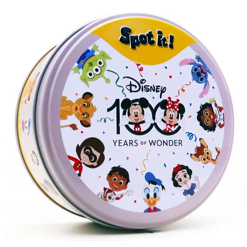 لعبة بطاقات Dobble-Spot HP Disney سنوات ، ألعاب حفلات متعددة اللاعبين ، لعبة حفلات عائلية ، لعبة تعليمية للأطفال ، 62 تصميمًا