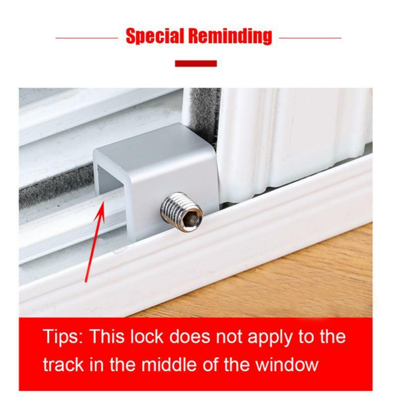 Adjustable Sliding Window Locks Stop Anti-theft Window Door Cable Limit Safety Key Lock Stopper Translation Screen Lock Dropship