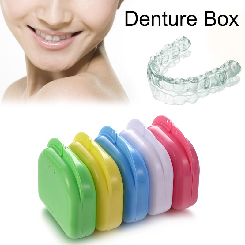 أسنان صندوق تخزين الأسنان التجنيب تقويم الأسنان حامي الفم الحاويات البلاستيكية لوازم نظافة الفم صينية علبة الأجهزة الأسنان