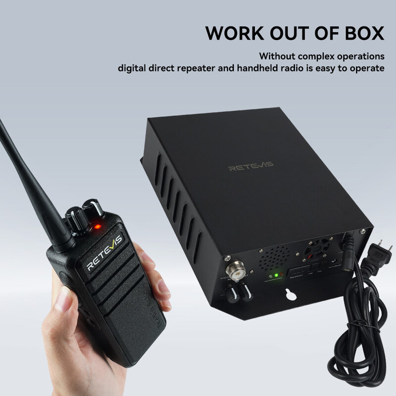 مكرر ريتيفيس-لورا رقمي بتردد مباشر ، محطات راديو محمولة RB24 UHF ، حل اتصالات طويل المدى 5 واط