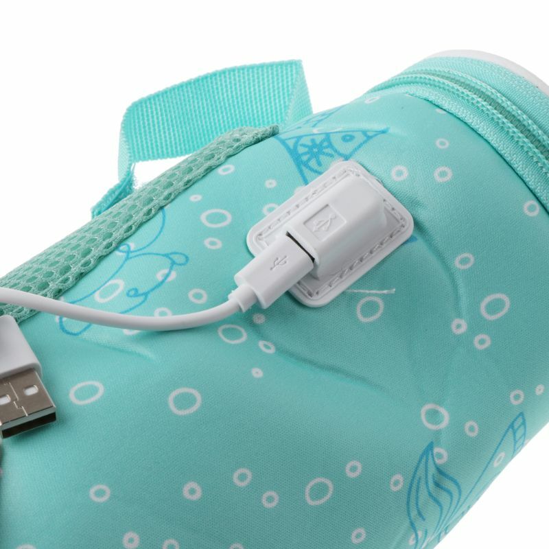 طفل زجاجة دفئا المحمولة السفر USB العزل حقيبة زجاجة غطاء ساخنة