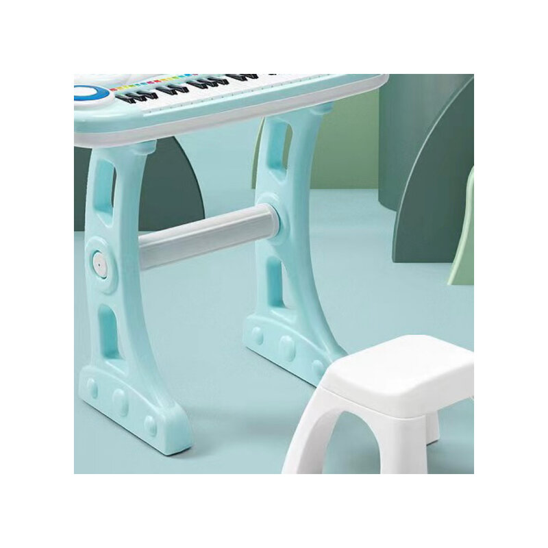 البيانو 37 مفتاح متوسطة الحجم مع ميكروفون وكرسي للأطفال البيانو الإلكترونية المبتدئين أداة متعددة الأغراض البيانو المنزل