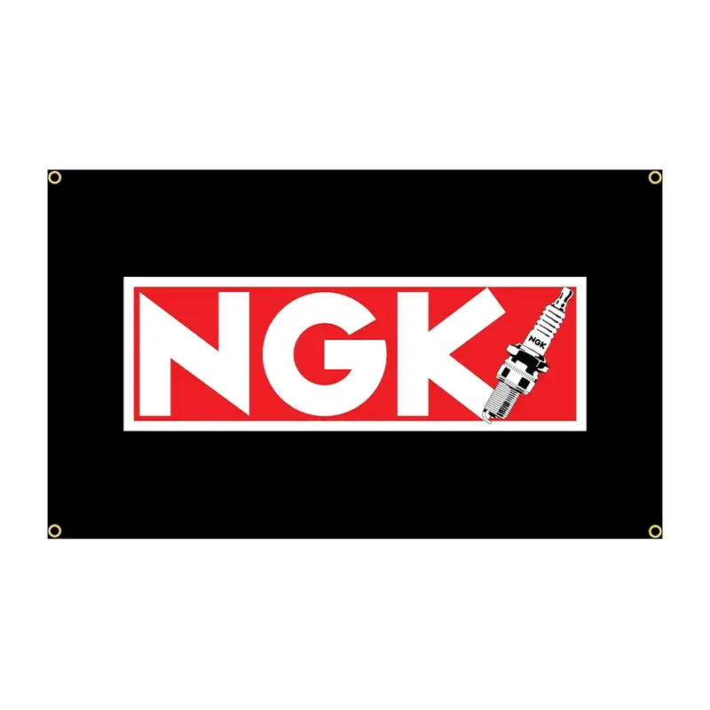 NGKS بوليستر مطبوع ، راية نادي سباق السيارات ، العلم ، الديكور ، 90x47 ، 3x5Ft