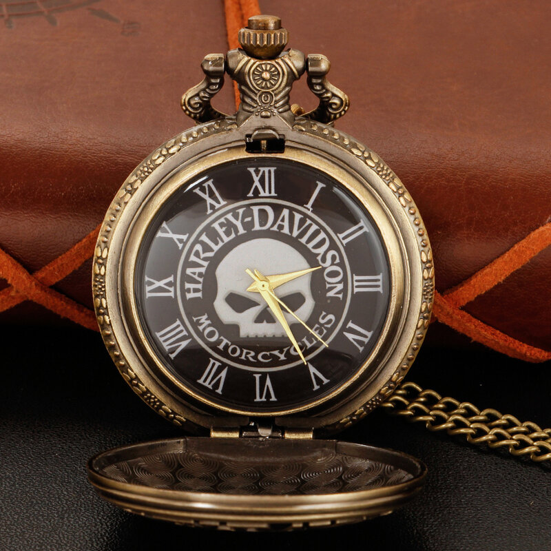 الكلاسيكية فارس الدنيم كوارتز ساعة الجيب ، نمط الجمجمة باردة ، خمر الجولة ، عالية الجودة الصلب قلادة ، قلادة مجوهرات هدية