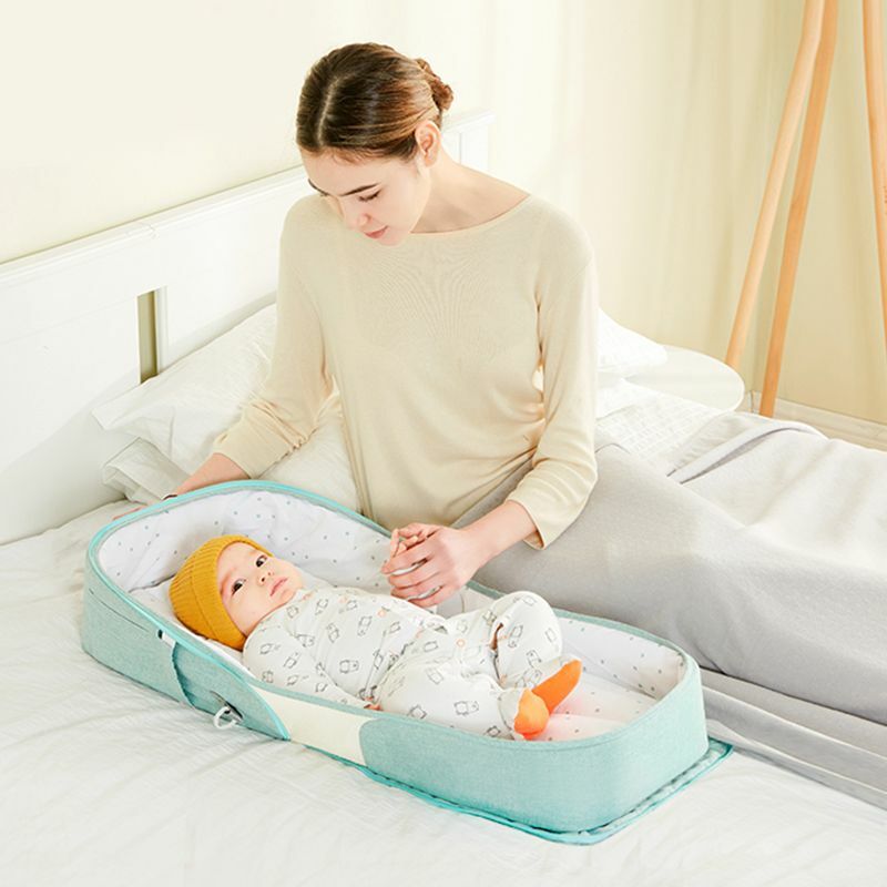 سلامة الطفل سلة المحمولة الاطفال سرير بيبي لحديثي الولادة مع سرير الطفل المحمولة طوي تنفس الرضع النوم سلة