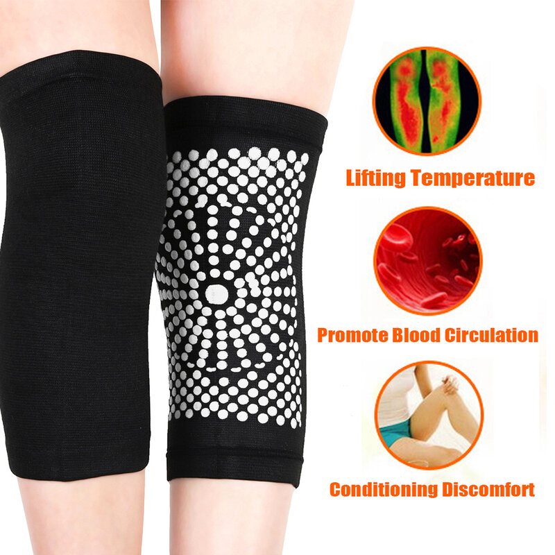 2 قطعة الشيح ذاتية التدفئة الركبة كم دفئا الركبة وسادة النساء الرجال كبار السن التهاب المفاصل ماكينة ليزر لتخفيف ألم المفاصل و التهاب الأوتار إصابة الانتعاش