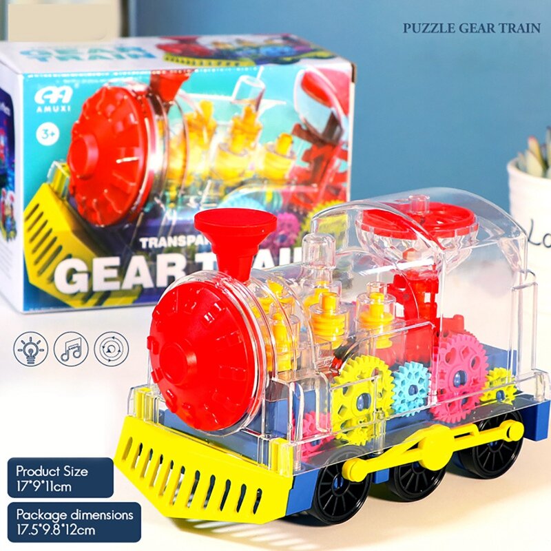 لعبة قطار معدات إضاءة الأطفال ، سيارة أطفال ، موسيقى وامضة LED ، مركبة غناء صوتية ، ألعاب التعليم المبكر ، هدية عيد ميلاد