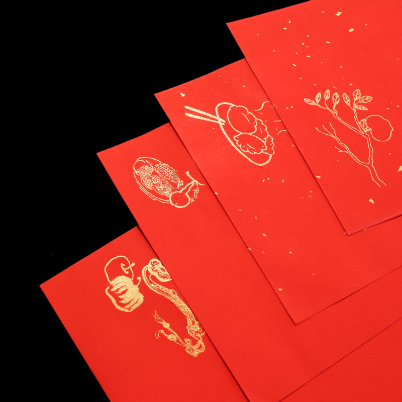 أحمر شوان ورقة الصينية الربيع مهرجان الأرائك شوان ورقة نصف ناضجة الخط شوان ورقة Rijstpapier الباتيك الخط ورقة