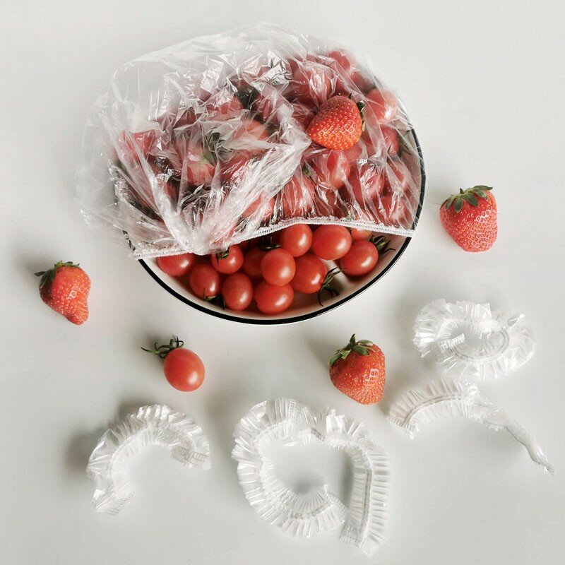 غطاء الغذاء القابل للتصرف البلاستيك التفاف مطاطا الغذاء الأغطية Fruit Bowls أكواب قبعات تخزين المطبخ الطازجة حفظ حقيبة الكؤوس غطاء
