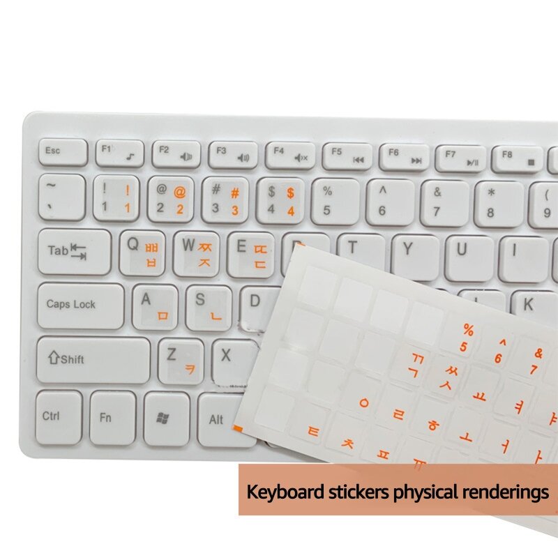 ملصقات لوحة مفاتيح لغات كورية قياسية مقاومة للماء لملحقات الكمبيوتر