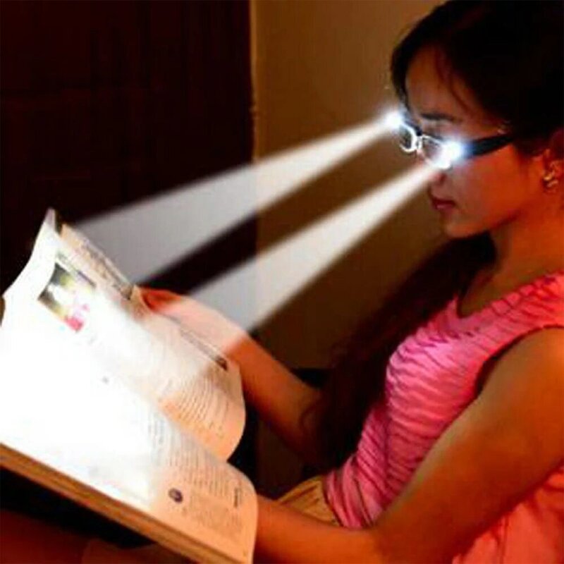 متعدد القوة نظارات للقراءة LED رجل امرأة للجنسين نظارات مشهد الديوبتر المكبر تضيء ليلة طويل النظر نظارات