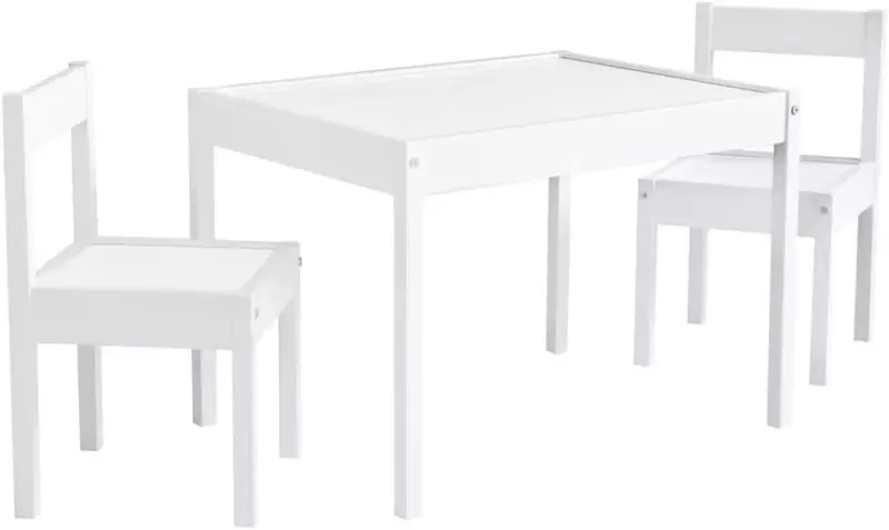 طقم طاولة وكرسي للأطفال ، أبيض ، 3 *