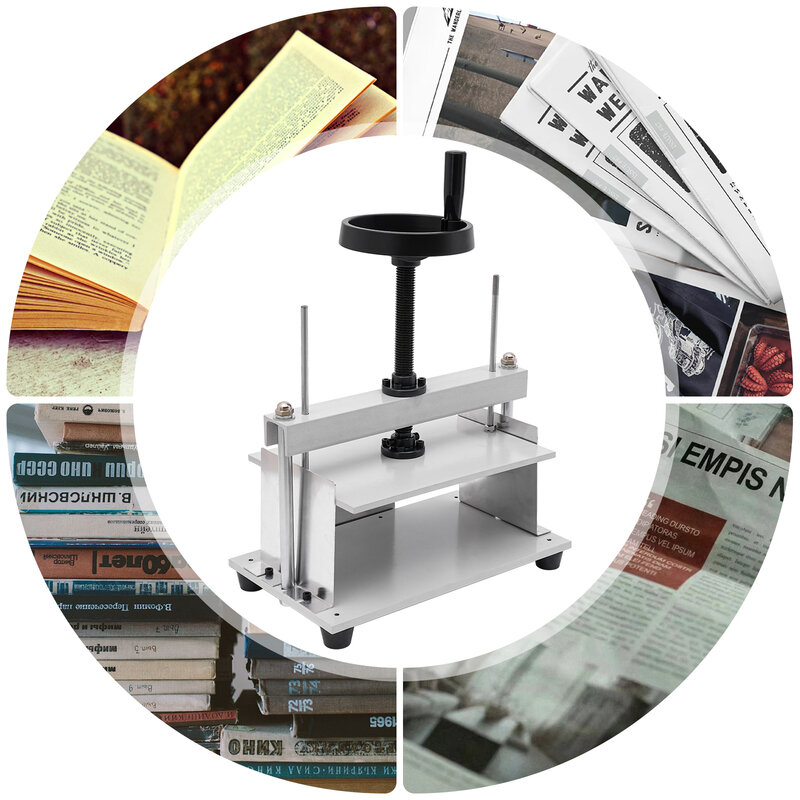 1 T الثقيلة دليل الصحافة آلة اليد سطح المكتب مسطحة ورقة كتاب ملزمة آلة الصحافة