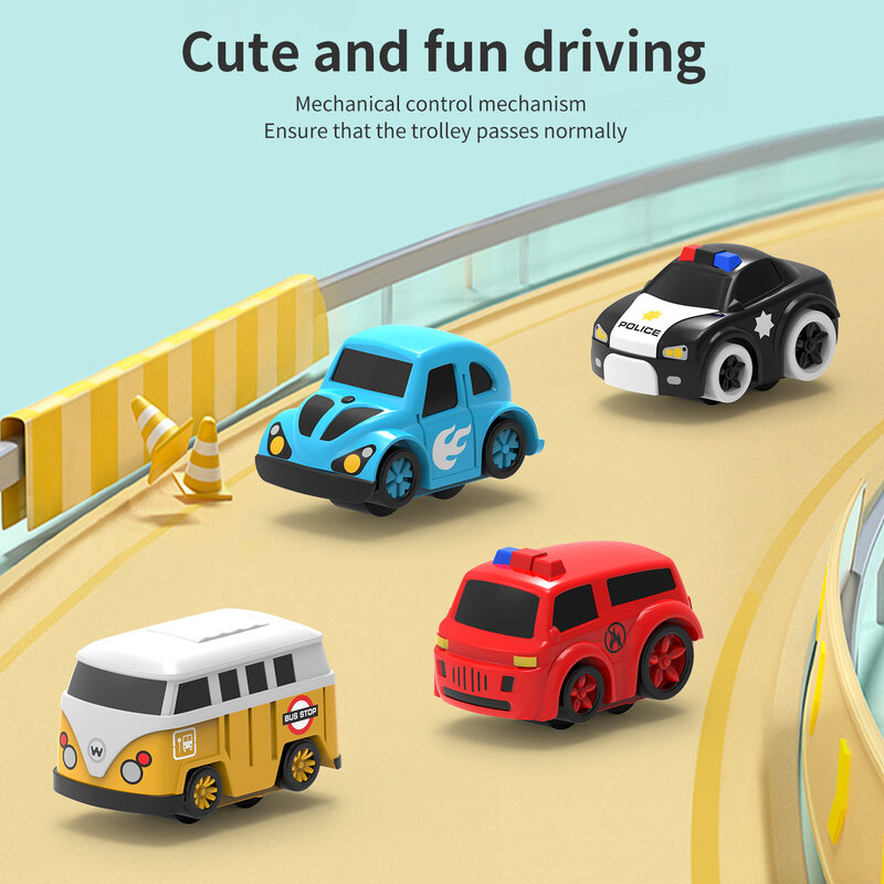 سباق السكك الحديدية سيارة القطارات المسار ألعاب تعليمية للأطفال السيارات الميكانيكية للبنين بنات مغامرة لعبة الدماغ الجدول لعبة اللعب