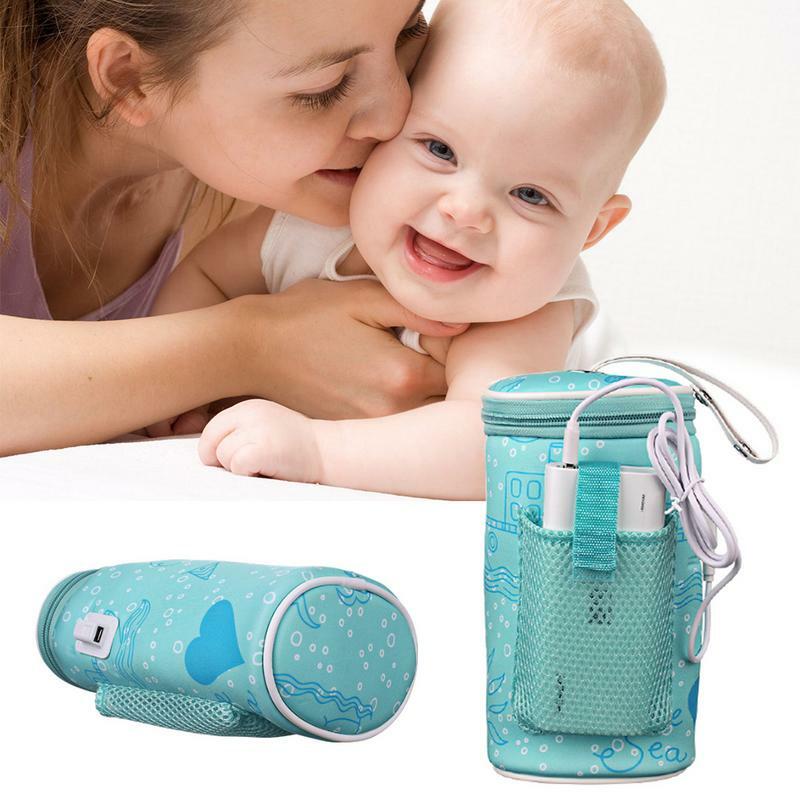 الطفل الحليب زجاجة السفر حقيبة USB زجاجة دفئا ثرموستاتي التحكم الطفل زجاجة حالة المحمولة الحليب الدافئة الحرارة حارس للخارجية
