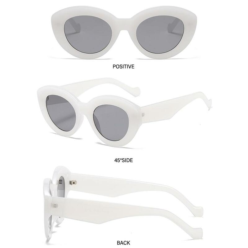 النظارات الشمسية البيضاوي المتضخم ، ظلال النظارات العصرية ، نظارات الشمس إطار سميك