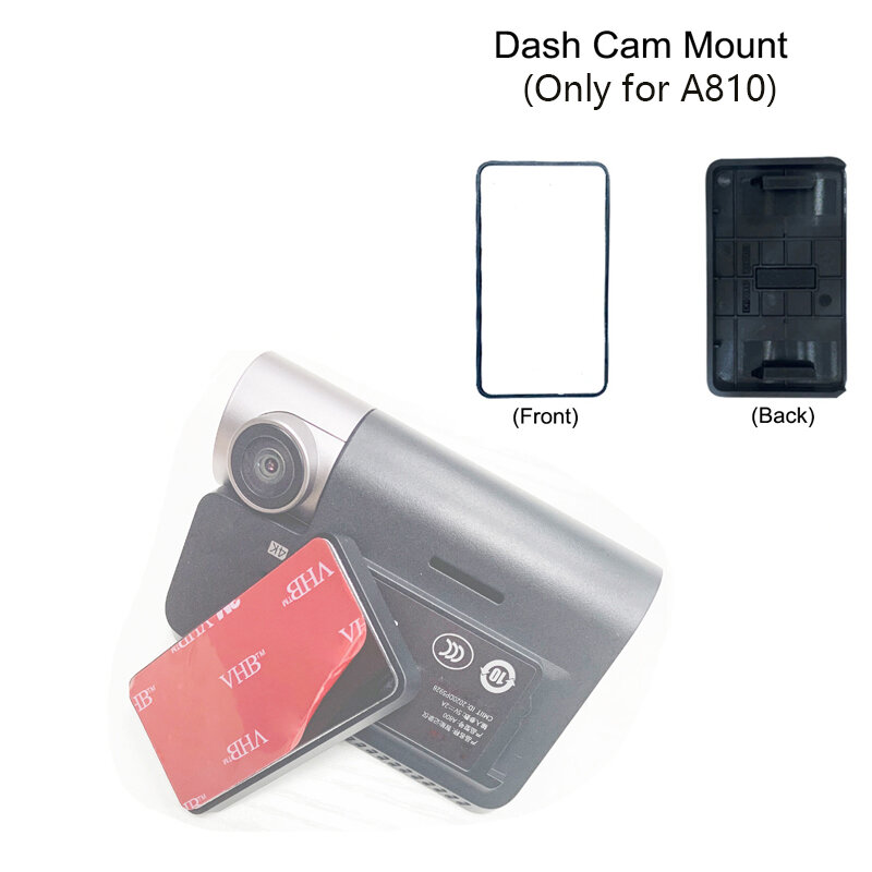 كاميرا داش مثبتة لكاميرا داش 70mai ، مجموعة A810 ، ملصق ثابت ، ملصق VHB وملصقات ثابتة ، CamA810
