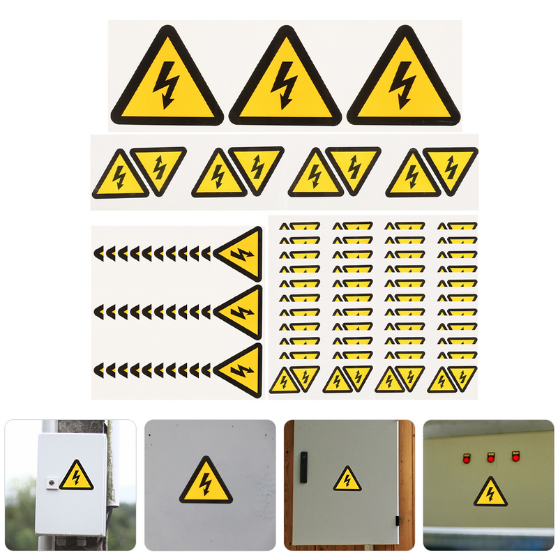 علامات تحذير كهربائية عالية الجهد ، ملصقات تحذير الملصقات ، علامات ، صدمات ، ملصقات تحذير ، لوحة للسلامة