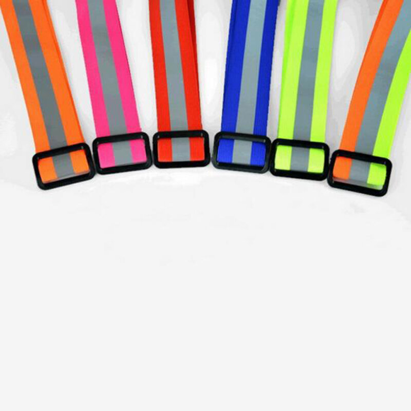 1 قطعة للجنسين ليلة الجري الحمالات عاكسة الرجال الحمالات الملونة قابل للتعديل مضيئة واسعة الأقواس الشباب الرياضة حزام