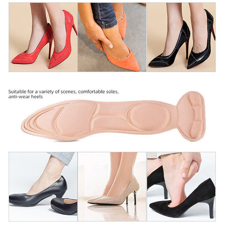 7 في 1 رغوة الذاكرة النعال النساء أحذية عالية الكعب النعال المضادة للانزلاق Cutable نعل الراحة تنفس القدم الرعاية تدليك منصات الأحذية