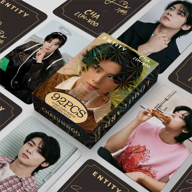 Cha EunWoo بطاقة صور LOMO مزدوجة الوجهين ، 92
