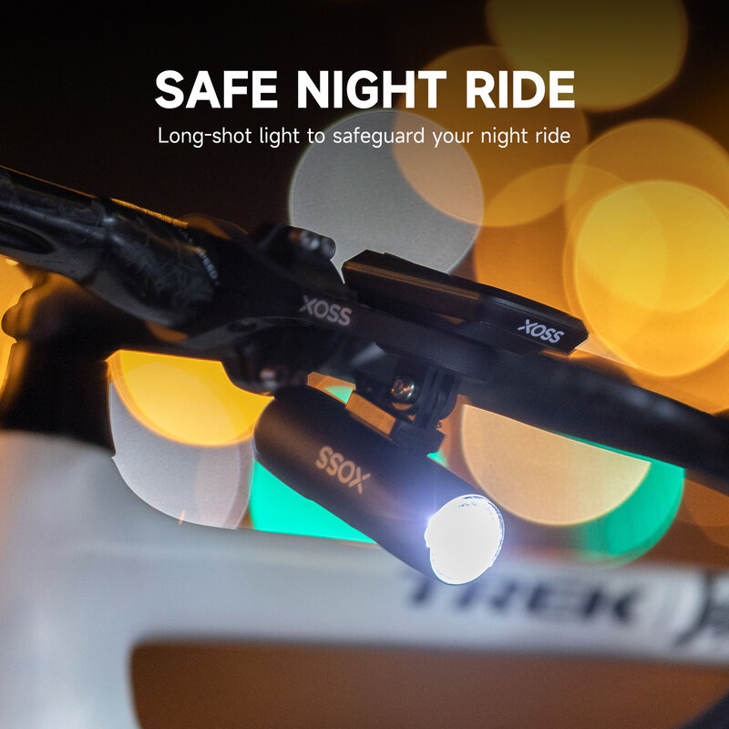 XOSS مصباح الدراجة الأمامي 400/800/1500 Lm مقاوم للماء USB قابلة للشحن مصباح أمامي متب رئيس أضواء دراجة فلاش الشعلة