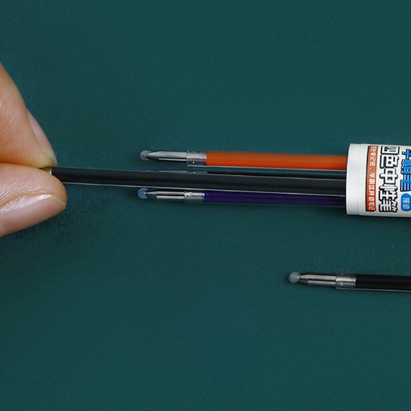 1 قطعة متعدد الألوان القلم 4 في 1 الملونة قابل للسحب هلام القلم 0.5 مللي متر أسود أزرق أحمر الحبر عبوات للطلاب مدرسة جل أقلام القرطاسية