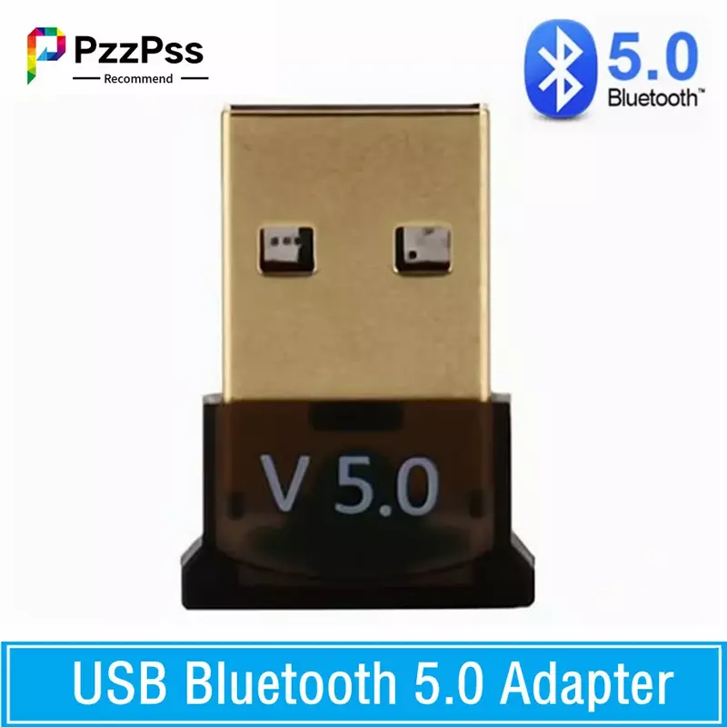 PzzPss-USB محول بلوتوث 5.0 دونجل ، جهاز إرسال عالي السرعة ، بلوتوث صغير 4.0 ، جهاز استقبال USB للكمبيوتر ، الكمبيوتر ، الكمبيوتر المحمول