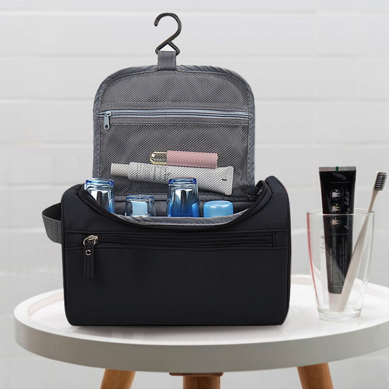 2023 الرجال مستحضرات التجميل المنظم حقائب وظيفية معلقة سستة ماكياج صندوق تخزين الحقيبة أدوات الزينة ثلاثية الأبعاد سلسلة يشكلون غسل حقيبة يد
