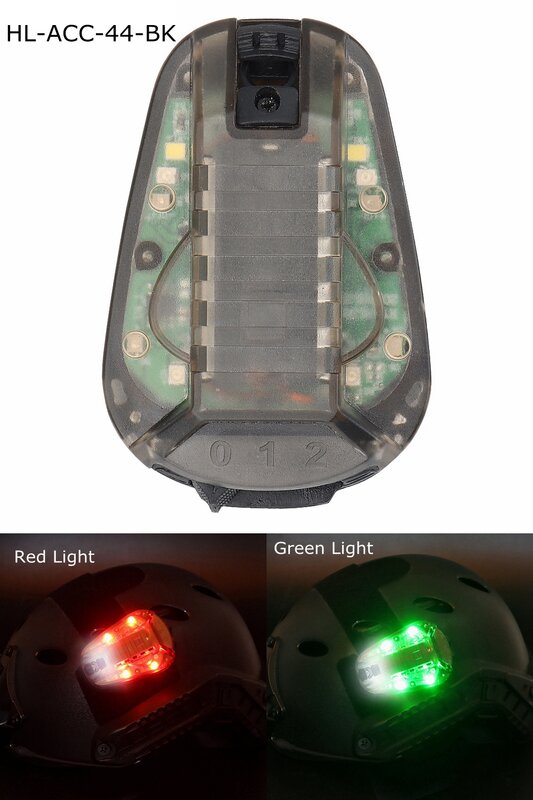 خوذة تكتيكية ضوء إحترافي إشارة أخضر أحمر الدعسوقة مصباح مقاوم للماء بقاء LED الألوان أداة خارجية أكسسوارات Airsoft