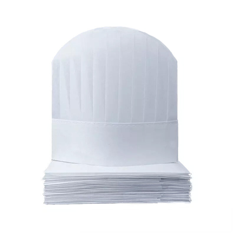 قبعات الشيف غير المنسوجة القابل للتصرف للرجال والنساء ، تنفس ، الطبخ ، المطبخ ، قبعات الشيف ، الفندق ، مطعم ، 20 قطعة