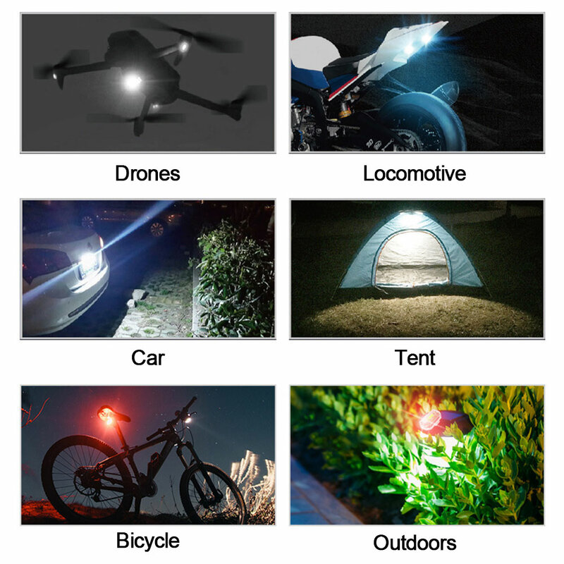 7 ألوان المضادة للتصادم تحذير مؤشر مصباح وامض إشارة ضوء التحكم عن بعد دراجة نارية دراجة سكوتر LED ستروب ضوء