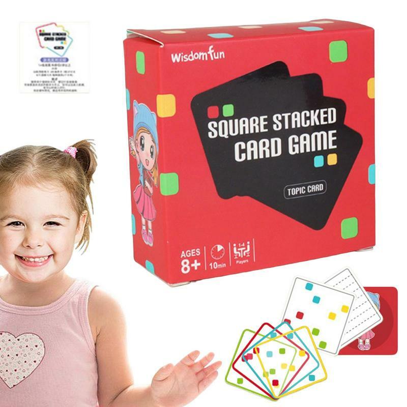 مربع بطاقة لعبة مجلس لعبة متعدد الأشخاص التفاعل لغز الدماغ المضايقون لعبة تانجرام بانوراما الذكاء لغز هدية للحزب