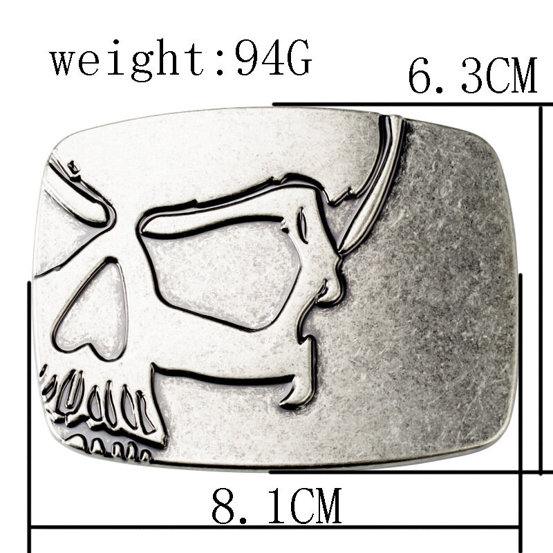 الجمجمة الهيكل العظمي حزام مشبك ، DIY بها بنفسك الملحقات ، الغربية نمط رعاة البقر ، على نحو سلس ، الشرير الصخرة ، K12