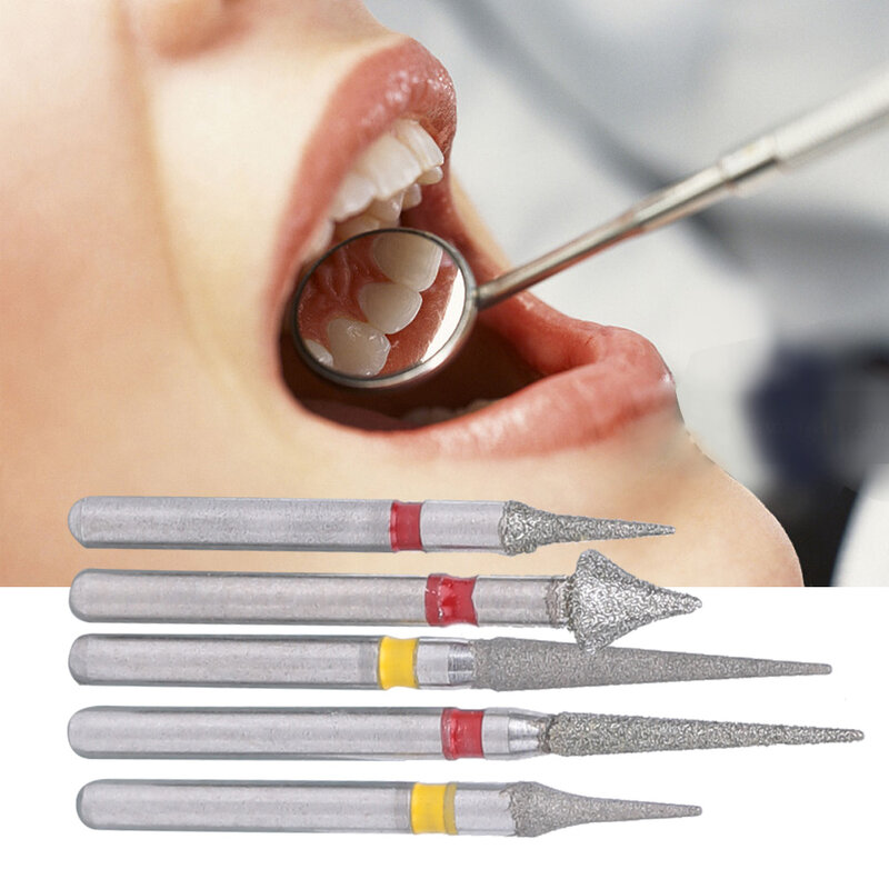 الأسنان عالية السرعة الماس بور ، تقويم الأسنان Interproximal المينا مجموعة ، أداة طبيب الأسنان ، مختبر مواد طب الأسنان ، الصنفرة مسحوق مثقاب ، 5 قطعة