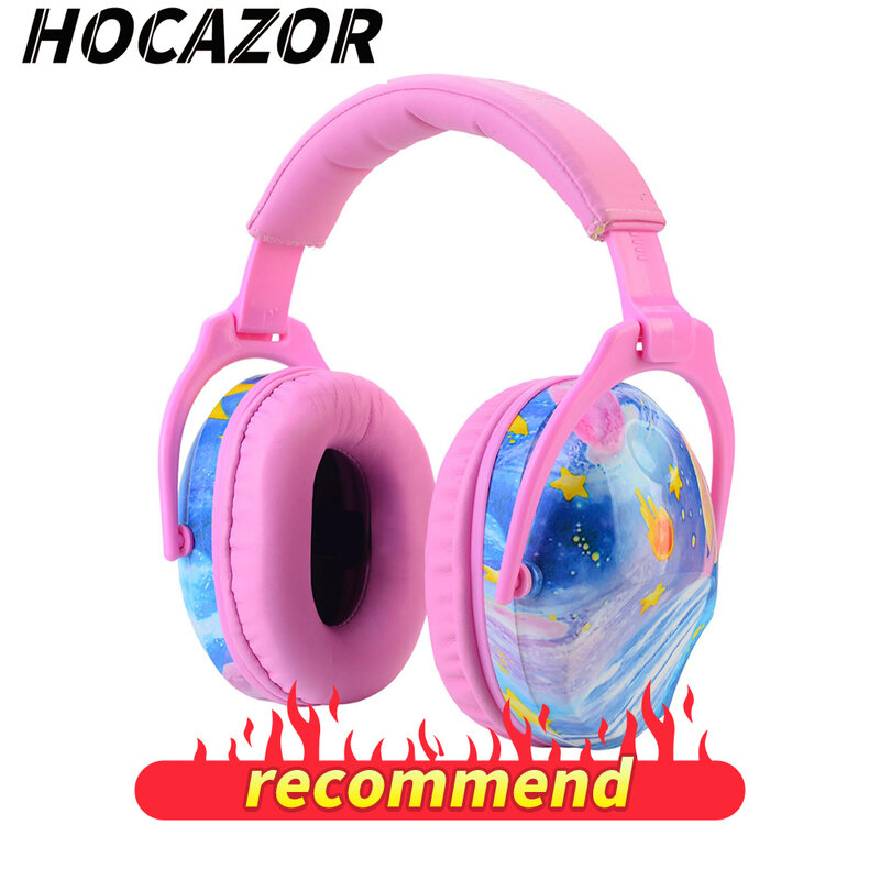 HOCAZOR-غطاء للأذنين للحد من الضوضاء للأطفال ، غطاء للأذنين آمن للتوحد ، حماية السمع للأطفال الحسيين