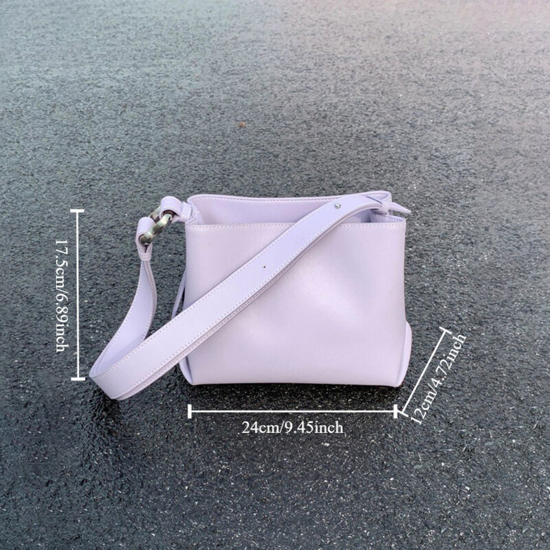 حقيبة يد محمولة من البولي يوريثين مع حزام كتف ، حقيبة مربعة صغيرة ، سعة عالية ، جديدة