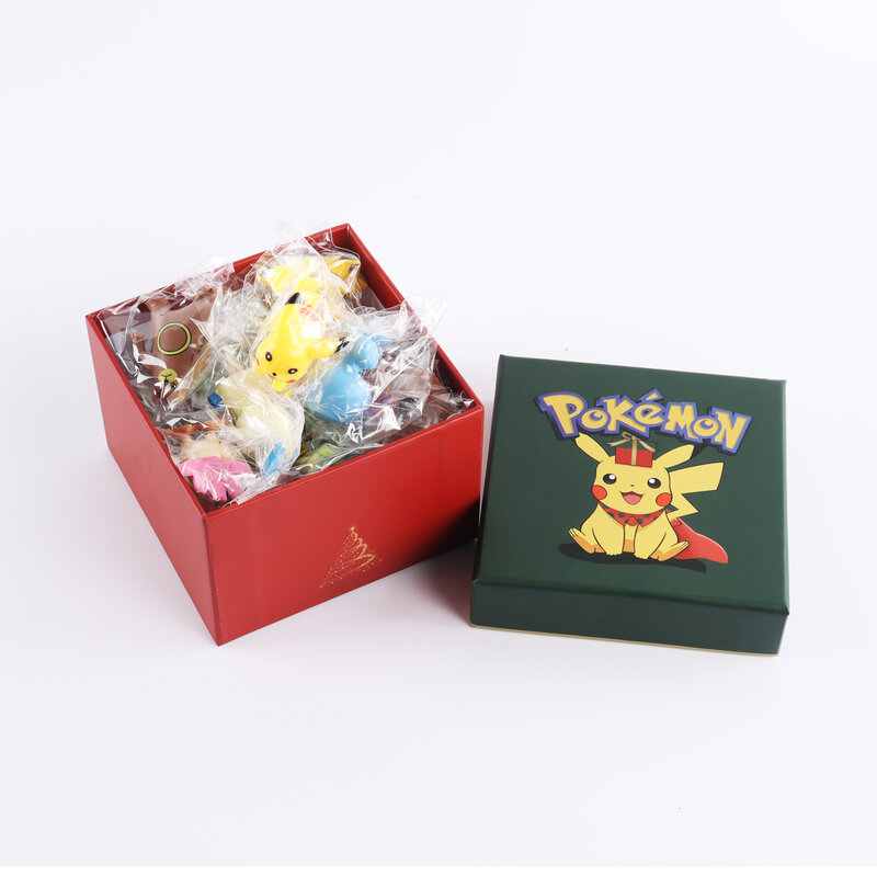 20 قطعة البوكيمون هدية الكريسماس صندوق بيكاتشو عمل الشكل لعبة البوكيمون كزة الكرة نموذج أنيمي الشكل دميات لعبة للأطفال هدية