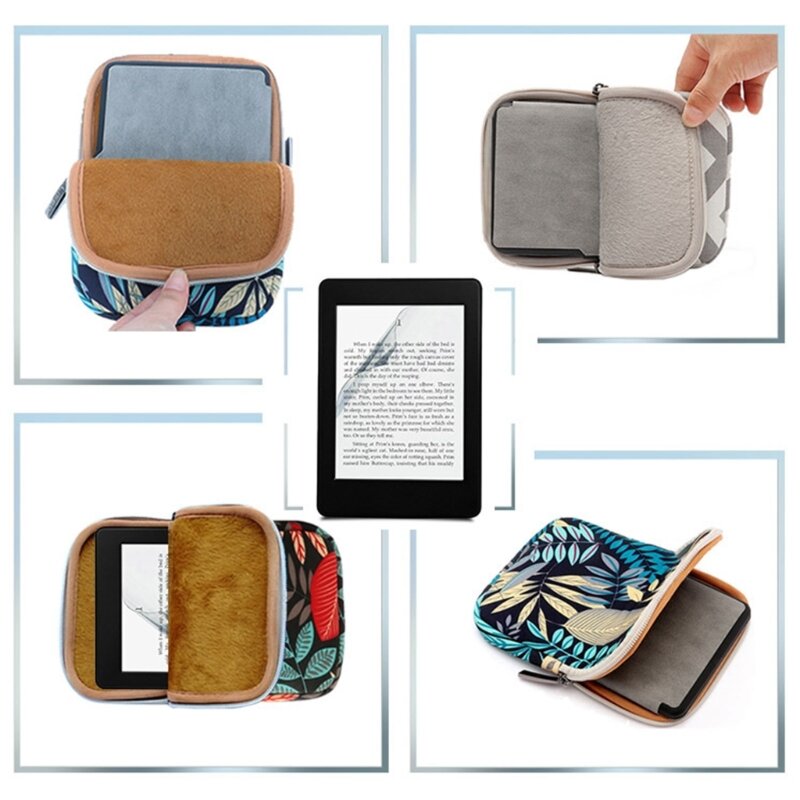 حقيبة حماية للكتاب، غطاء حماية من القماش قابل للغسل مع سحاب للكتب