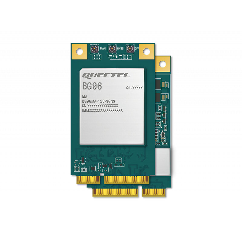 Quectel BG96 Mini PCIe متعدد الموجات LTE CatM1/CatNB1/EGPRS وحدة مع فتحة للبطاقات SIM B1/B2/B3/B4/B5/B8/B12/B13/B18/B19/B20/B25/B26