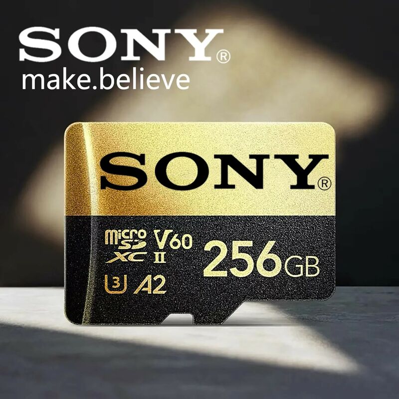 سوني-بطاقة ذاكرة مايكرو إس دي عالية السرعة ، بطاقة فلاش TF لهاتف شيومي ، كاميرا ، طاولة ، كمبيوتر شخصي ، GB ، GB ، 32 جيجابايت ، 64 جيجابايت ، U3 ، A2